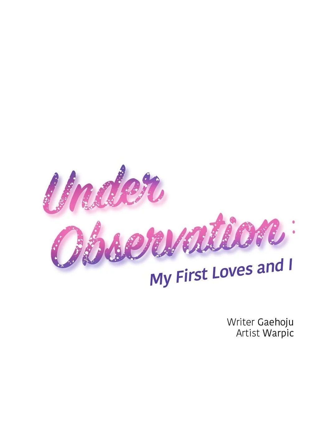 à¸­à¹ˆà¸²à¸™ Under Observation: My First Loves and I