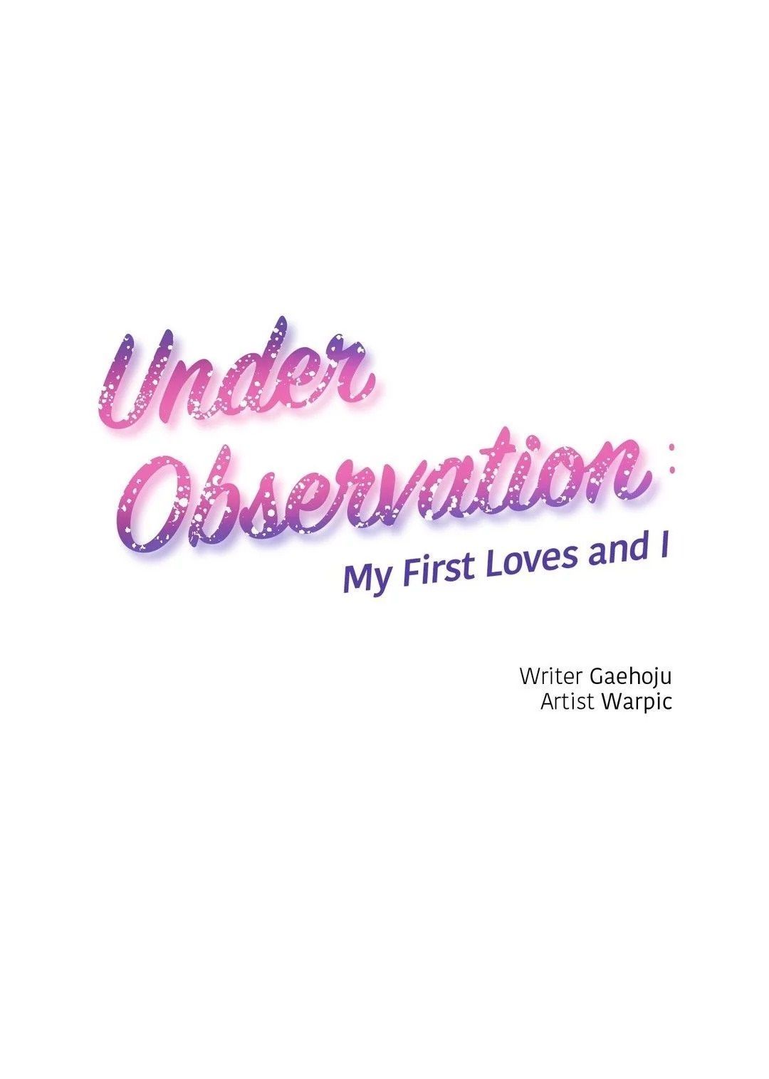 à¸­à¹ˆà¸²à¸™ Under Observation: My First Loves and I